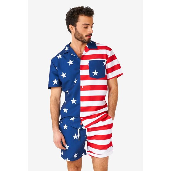 OPPOSUITS 2-Piece Americana Summer Set in Blue Size Large - Picture 12 of 14